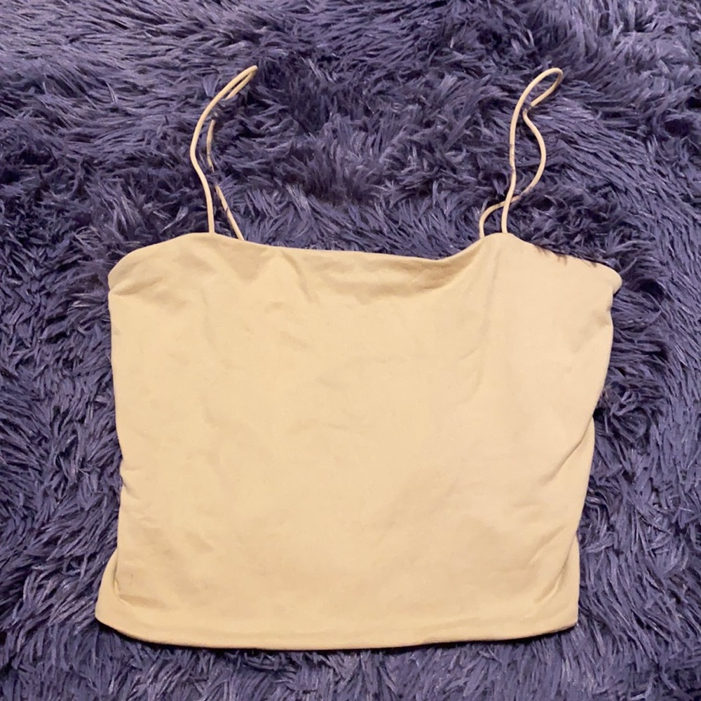 Tan crop top